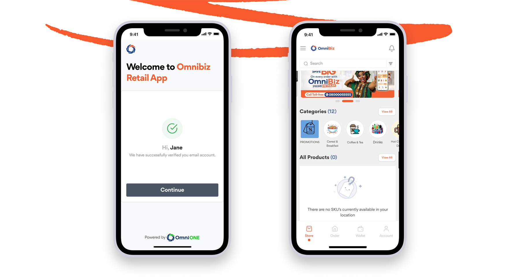 Initial landing page for unserved market