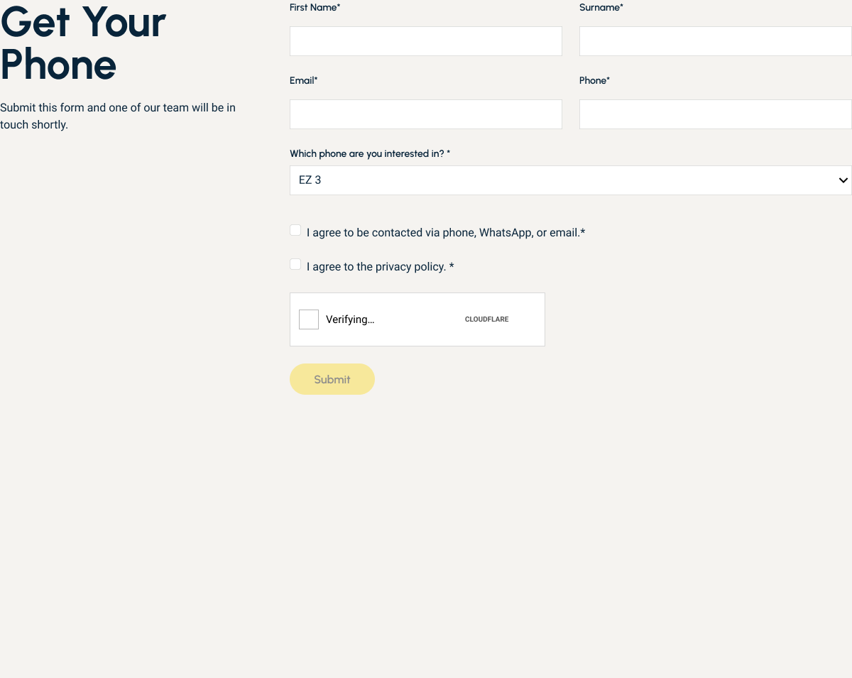 Before: the original form, with someone else’s details already in the fields