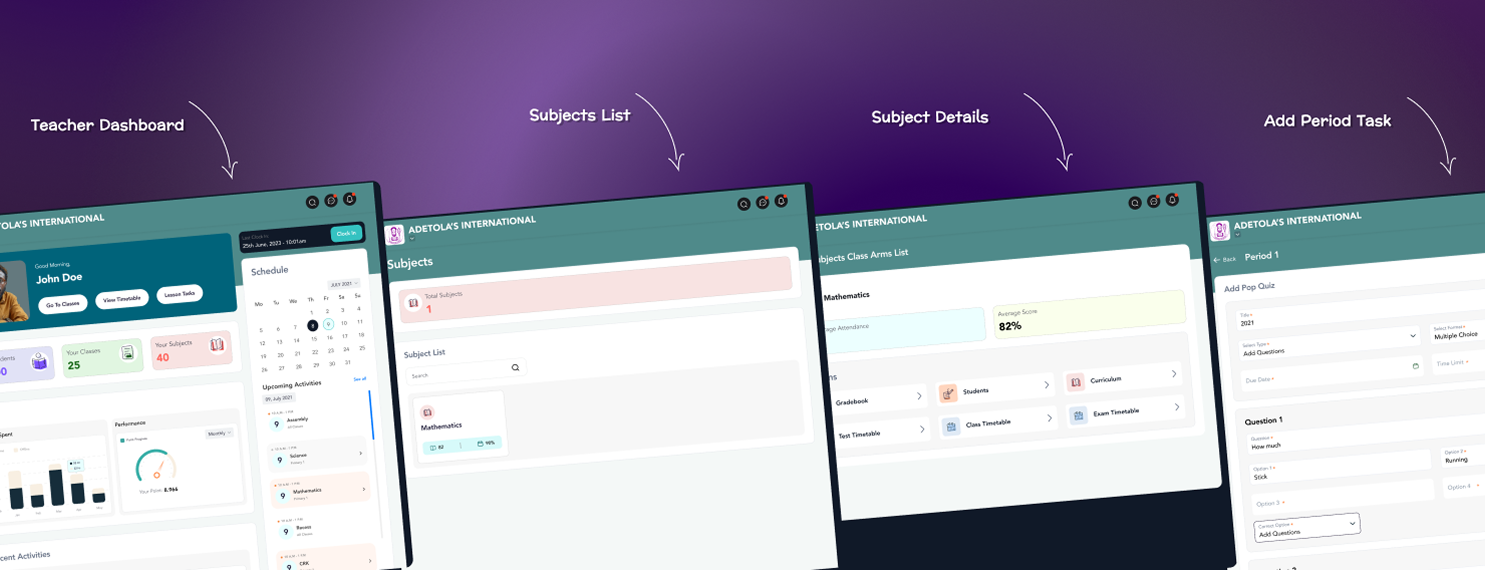 Teacher portal