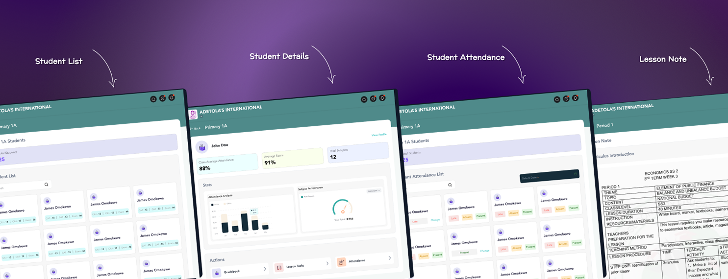 Teacher portal